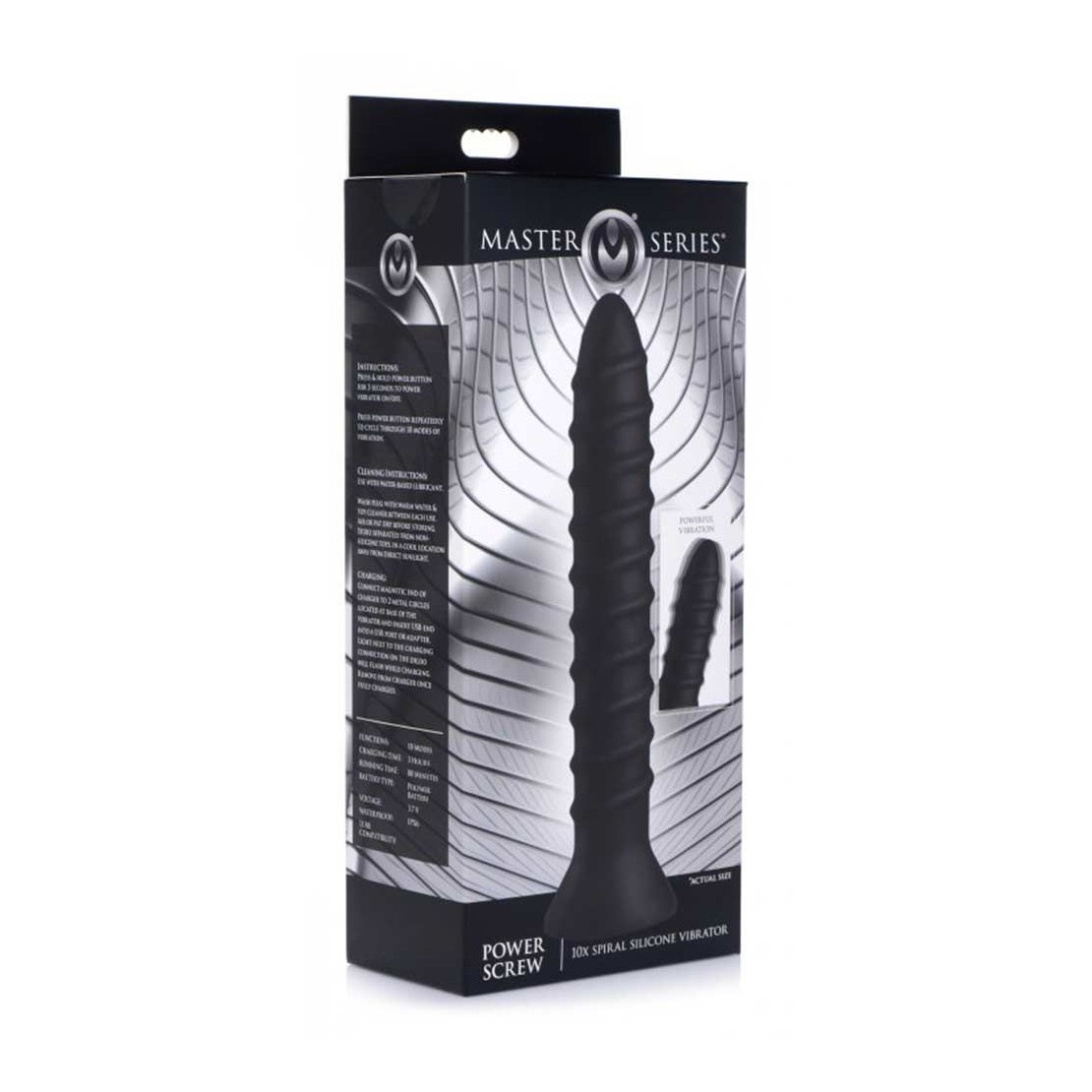 VIBRATORE A SPIRALE VAGINALE ANALE SEX TOY...