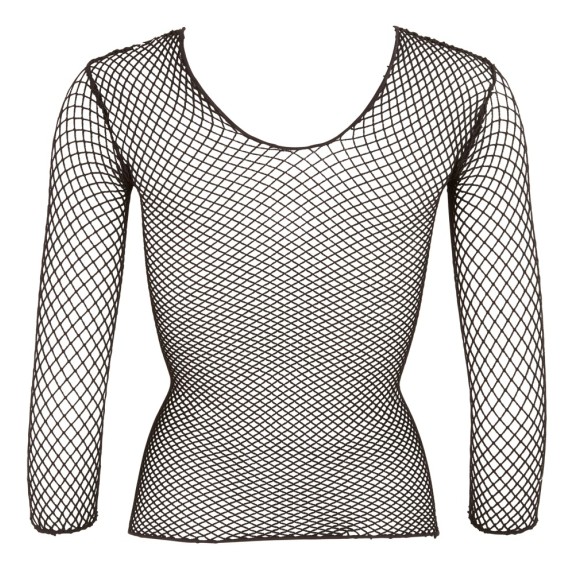 MAGLIA SEXY NERA A RETE PER DONNA