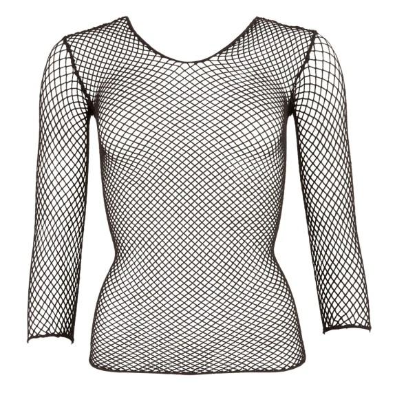 MAGLIA SEXY NERA A RETE PER DONNA