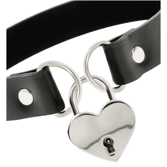 COLLARINO SEXY PER DONNA CON CUORE IN METALLO E CHIAVE