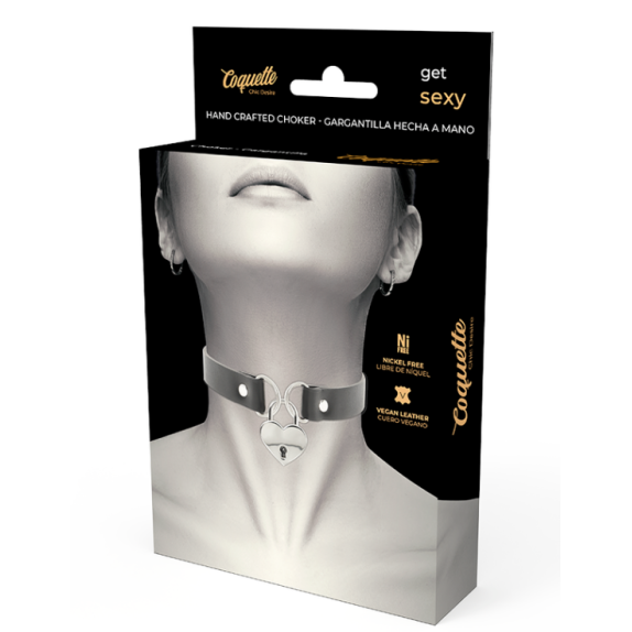 COLLARINO SEXY PER DONNA CON CUORE IN METALLO E CHIAVE