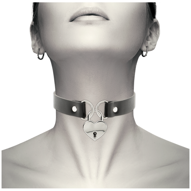 COLLARINO SEXY PER DONNA CON CUORE IN METALLO E CHIAVE 2