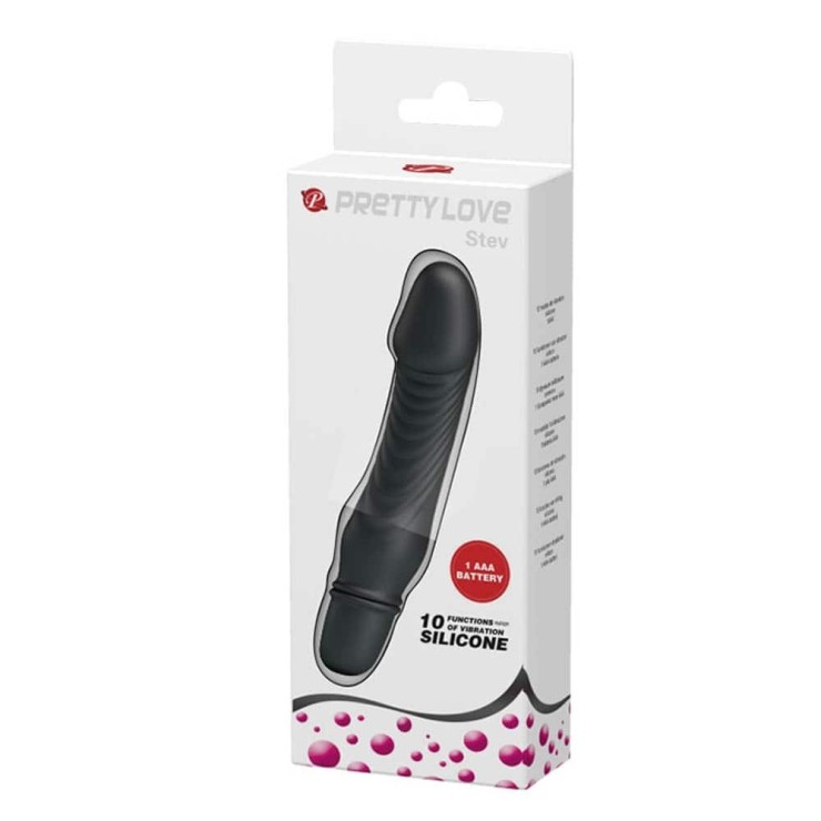 MINI VIBRATORE IN SILICONE A FORMA FALLICA SEX TOY STEV