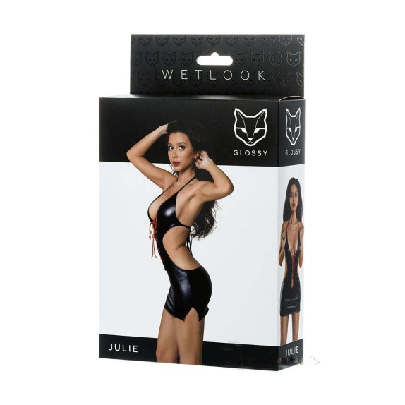 MINI ABITO SEXY CON SCOLLATURE E LACCETTI JULIE