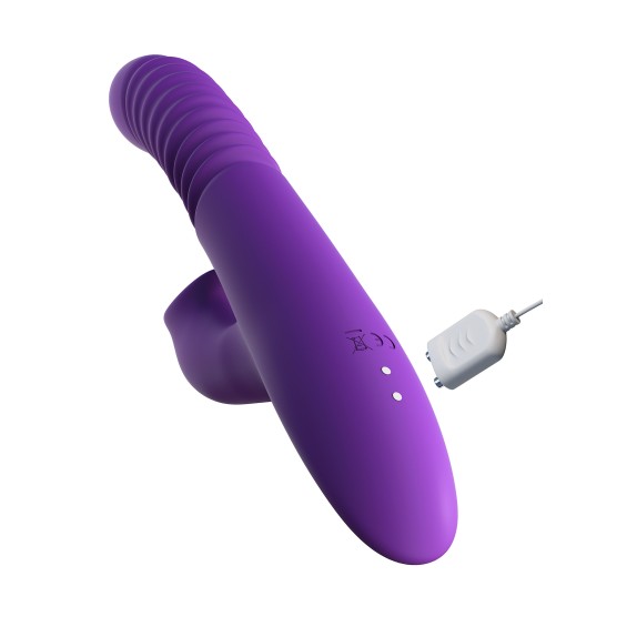 VIBRATORE RABBIT SCALDANTE CON SPINTA E ROTAZIONE
