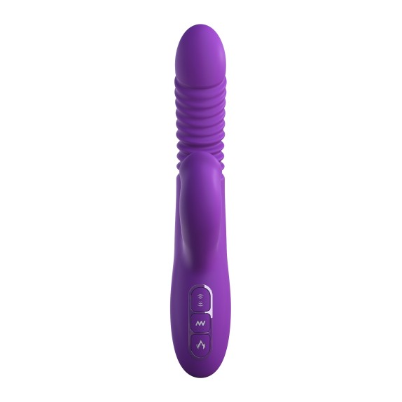 VIBRATORE RABBIT SCALDANTE CON SPINTA E ROTAZIONE