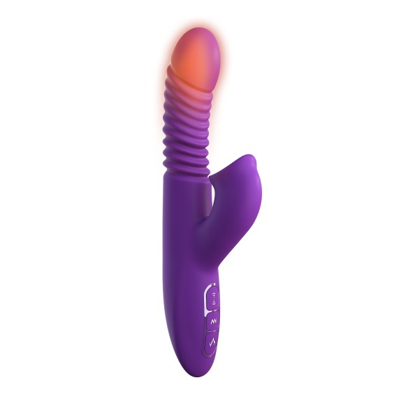 VIBRATORE RABBIT SCALDANTE CON SPINTA E ROTAZIONE