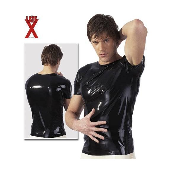 LATEX SHIRT MAGLIETTA UOMO MANICHE CORTE