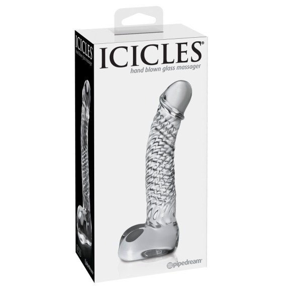 FALLO IN VETRO SEX TOY CON MOTIVO A SPIRALE ICICLES NR. 61
