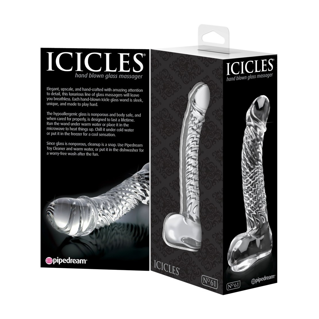 FALLO IN VETRO SEX TOY CON MOTIVO A SPIRALE...