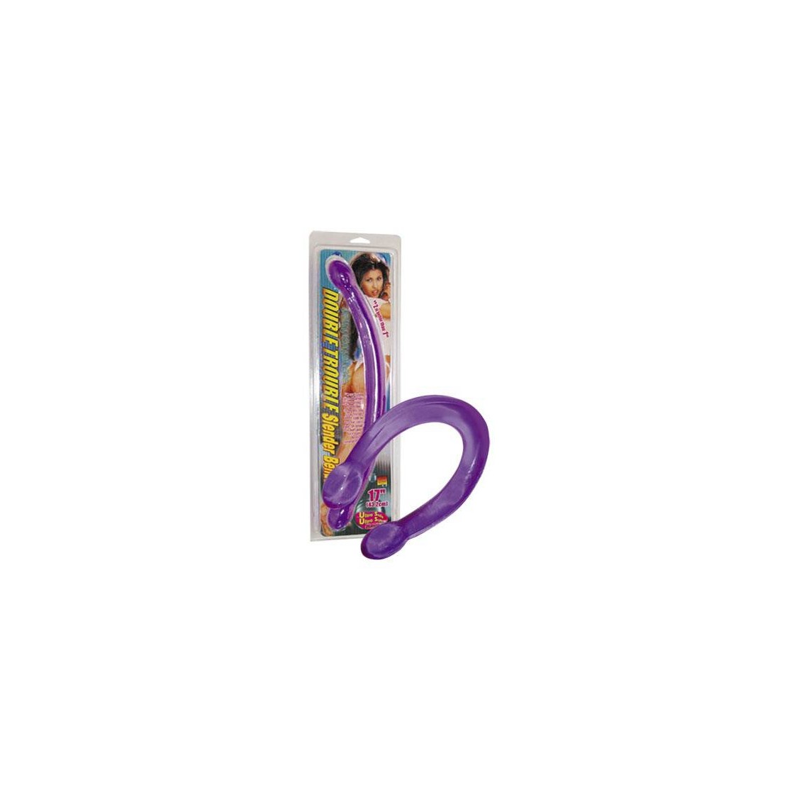 DOUBLE TROUBLE SLENDER FALLO DOPPIO VIOLA 45 CM
