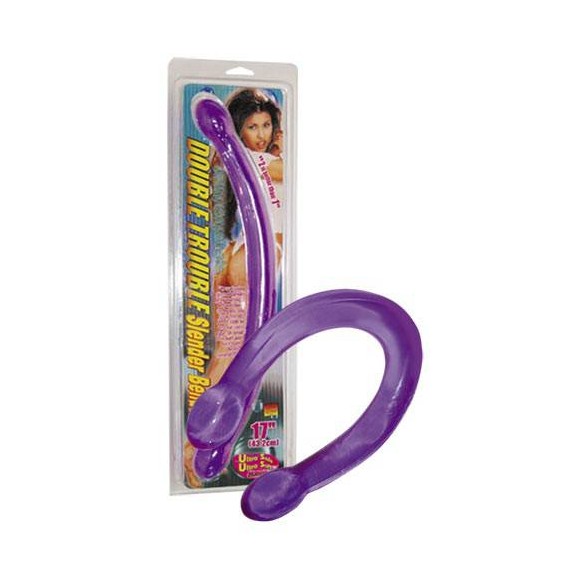 DOUBLE TROUBLE SLENDER FALLO DOPPIO VIOLA 45 CM