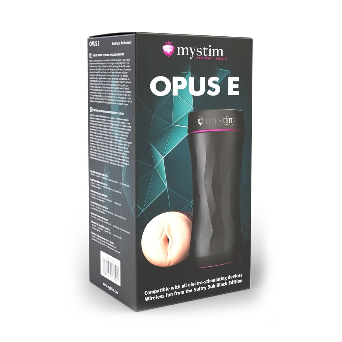 MASTURBATORE PER UOMO SEX TOY VAGINA MYSTIM OPUS E