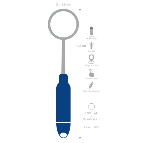 VIBRATORE AD ANELLO PER IL GLANDE SEX TOY PER LA MASTURBAZIONE GLAN STIMULATION LOOP