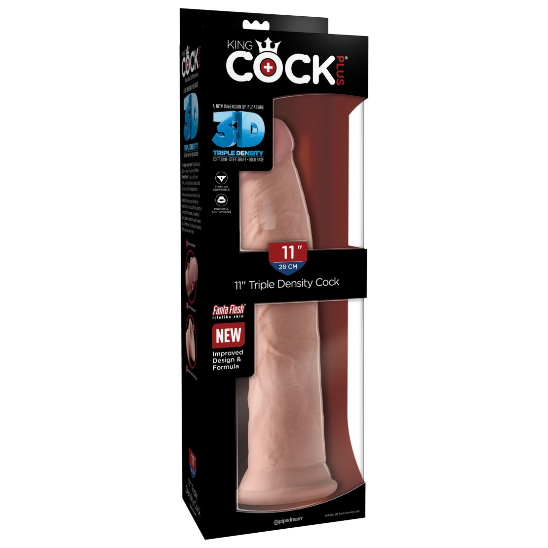 FALLO REALISTICO 3D CM. 28 CON VENTOSA SEX TOY...