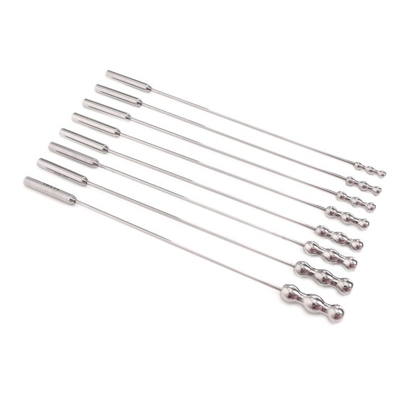 KIT SONDE URETRALI IN ACCIAO SEX TOY DILATOR BEADS