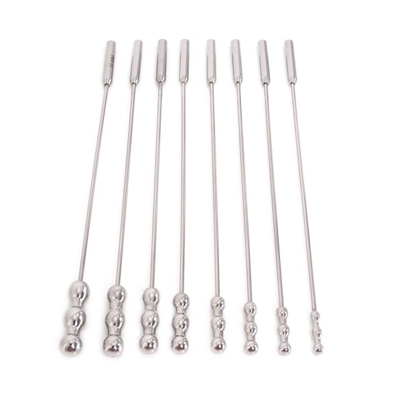 KIT SONDE URETRALI IN ACCIAO SEX TOY DILATOR BEADS