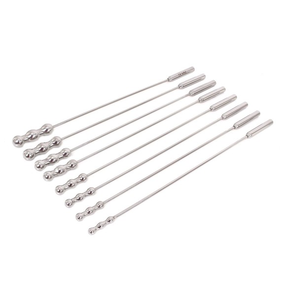 KIT SONDE URETRALI IN ACCIAO SEX TOY DILATOR BEADS