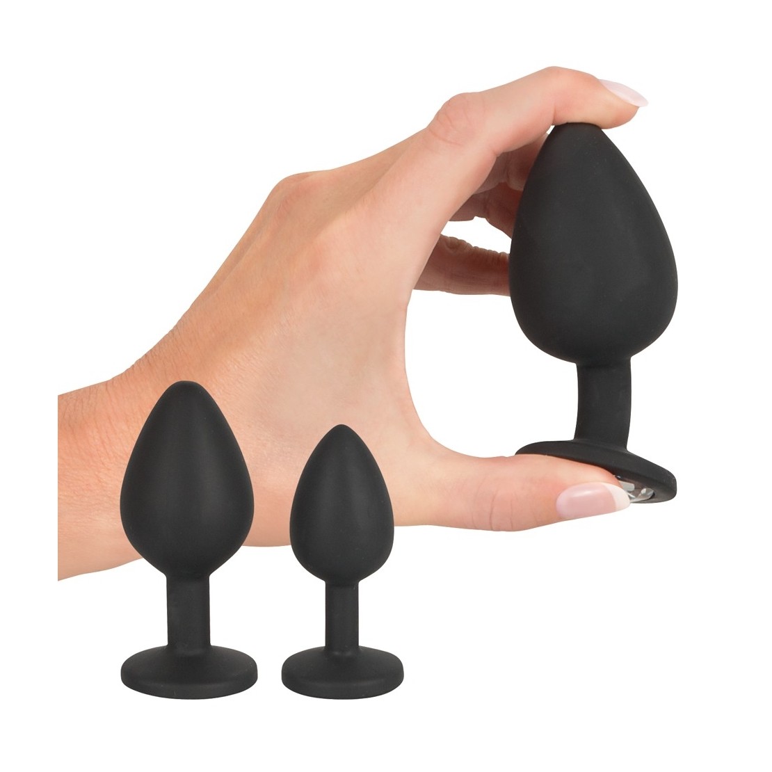 SET TRE PLUG ANALI CON GIOIELLO E CLISTERE ANAL...