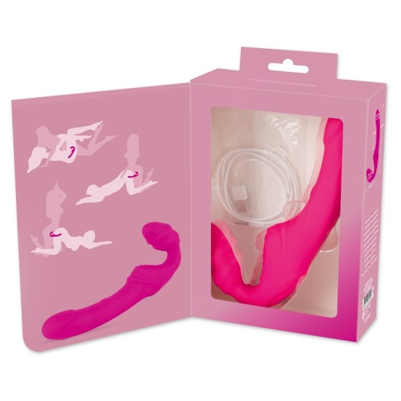 STRAPLESS STRAP-ON VIBRANTE PER DONNA SEX TOY SENZA CINGHIE