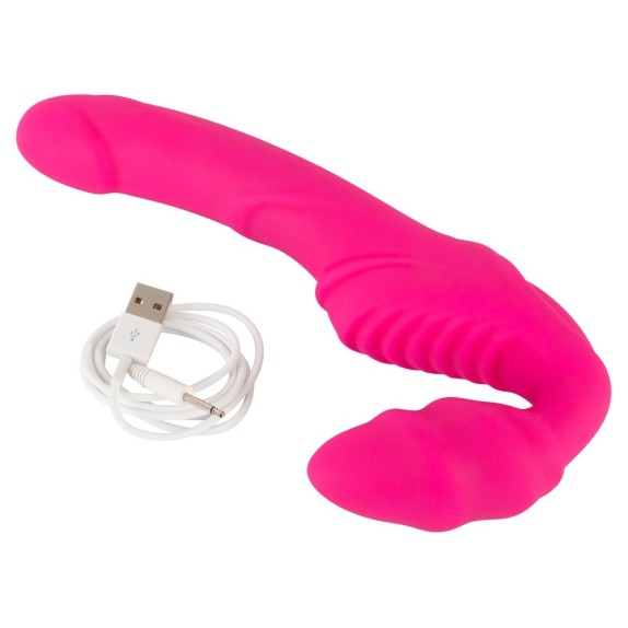 STRAPLESS STRAP-ON VIBRANTE PER DONNA SEX TOY SENZA CINGHIE
