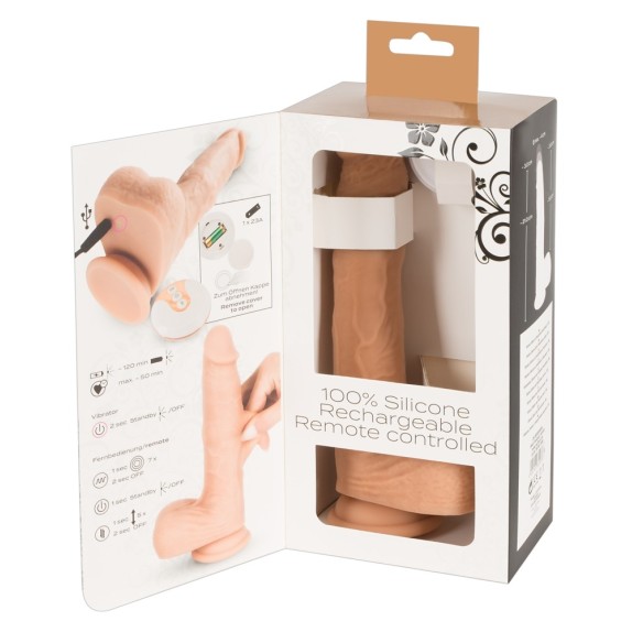 VIBRATORE REALISTICO CON MOVIMENTO A SPINTA NATURAL TRUSTING VIBE