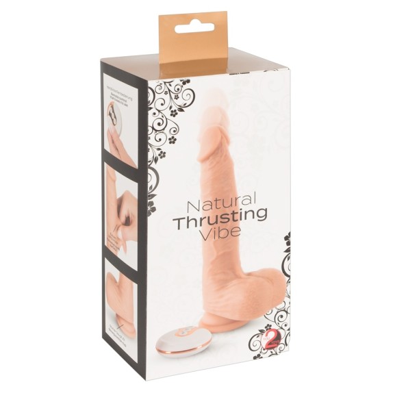 VIBRATORE REALISTICO CON MOVIMENTO A SPINTA NATURAL TRUSTING VIBE