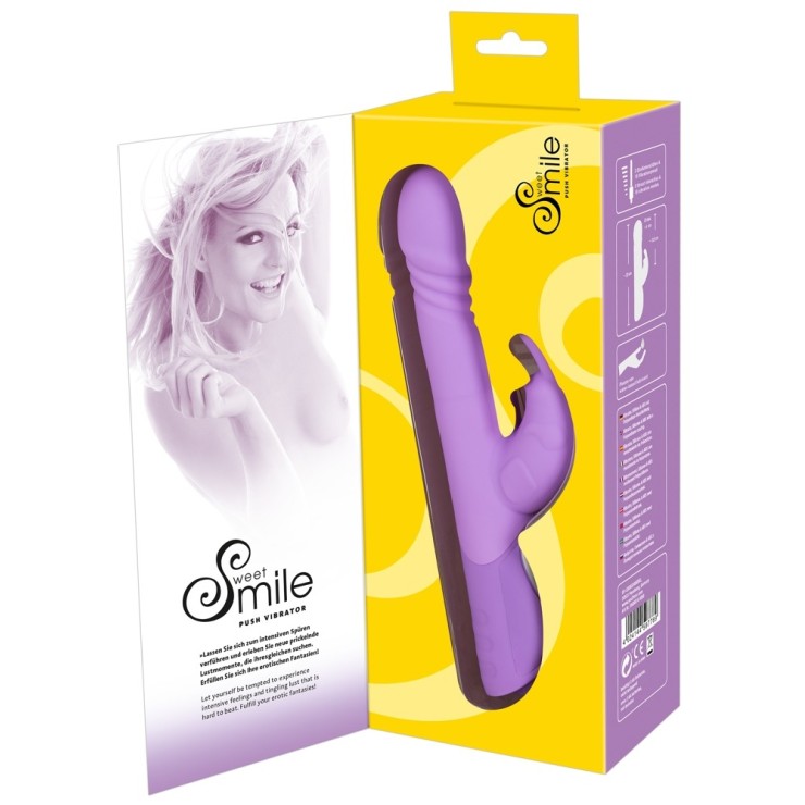 VIBRATORE RABBIT A SPINTA PUSH VIBRATORE SWEET SMILE