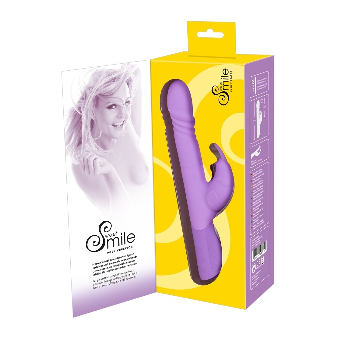 VIBRATORE RABBIT A SPINTA PUSH VIBRATORE SWEET...