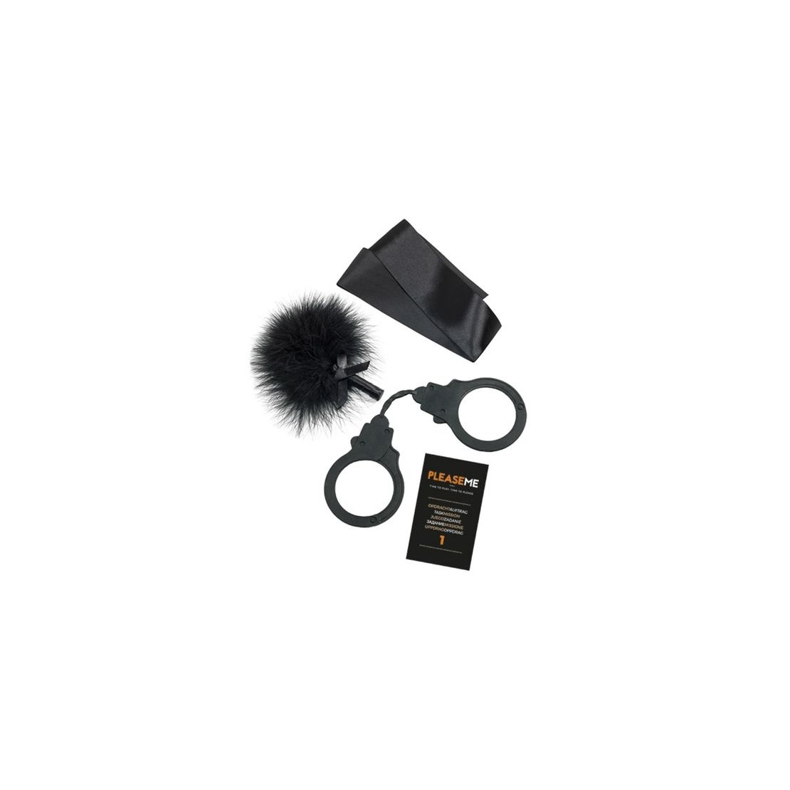 KIT SEXY CON CARTE MANETTE PIUMINO E BENDA...