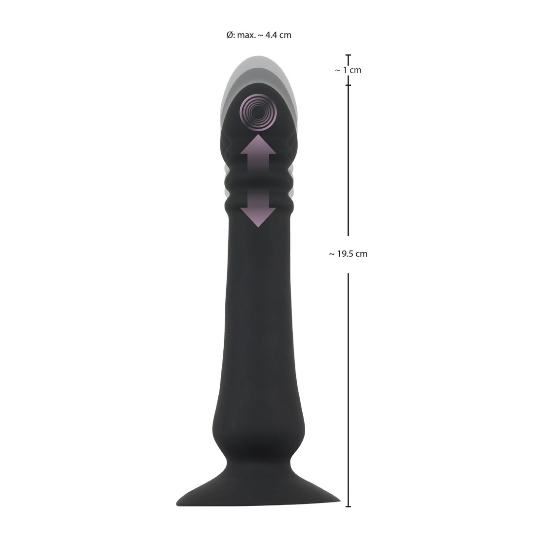 VIBRATORE ANALE A SPINTA SEX TOY ANAL THRUSTER