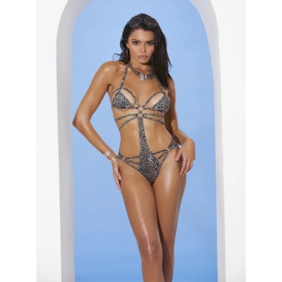 COSTUME INTERO SEXY PER DONNA LEOPARDATO ELEGANT MOMENTS