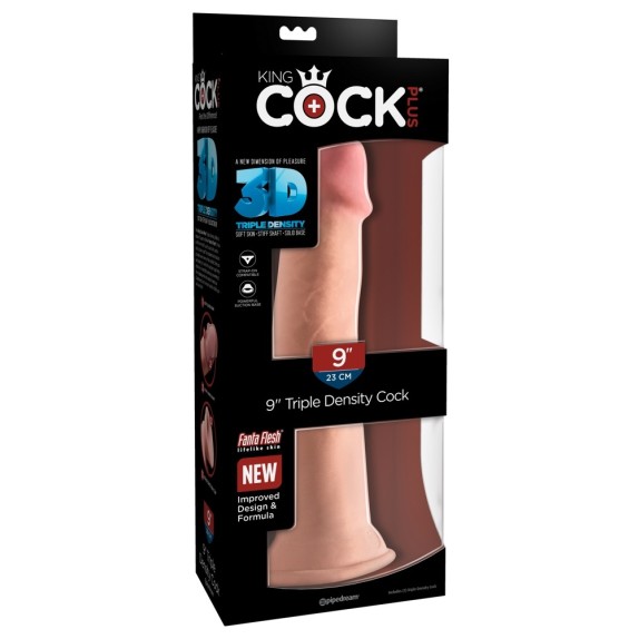 FALLO-DILDO REALISTICO TRIPLA DENSITA' SEX TOY CM. 23 KING COCK