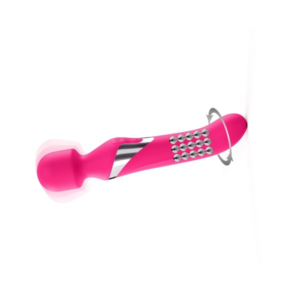 VIBRATORE VAGINALE 3 IN 1 SEX TOY WAND DUAL ORGASM