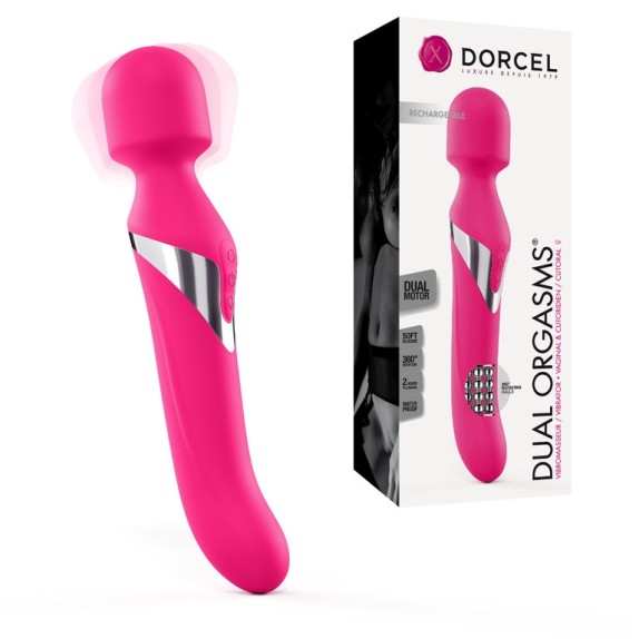 VIBRATORE VAGINALE 3 IN 1 SEX TOY WAND DUAL ORGASM