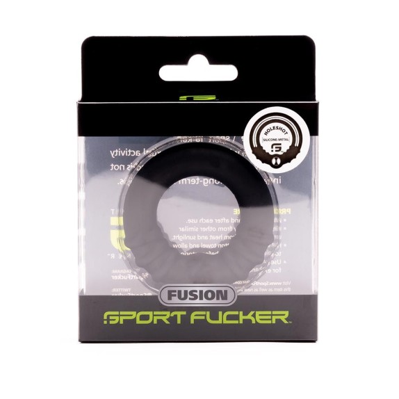 ANELLO FALLICO IN METALLO E SILICONE HOLESHOT