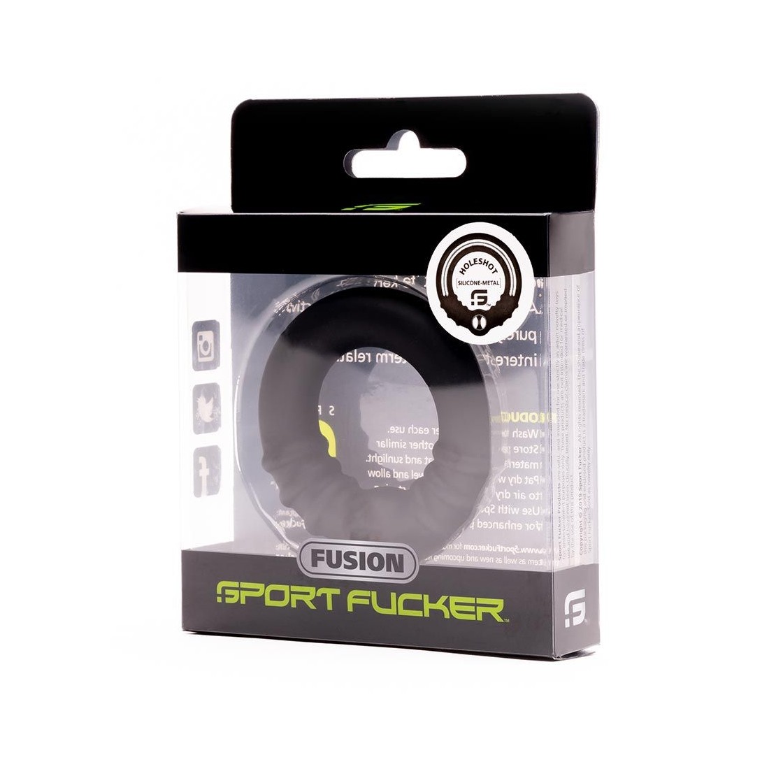 ANELLO FALLICO IN METALLO E SILICONE HOLESHOT
