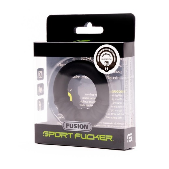 ANELLO FALLICO IN METALLO E SILICONE HOLESHOT