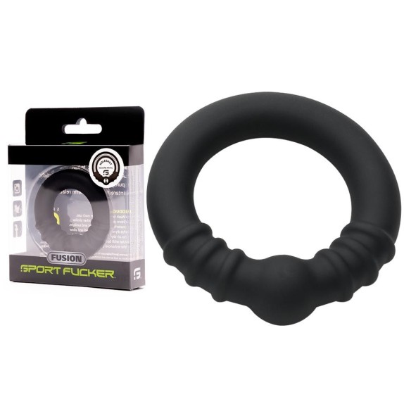 ANELLO FALLICO IN METALLO E SILICONE HOLESHOT