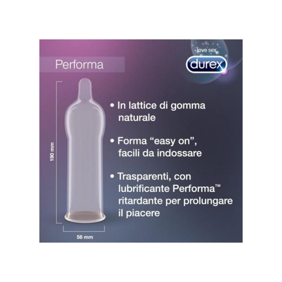 PROFILATTICI 10 DUREX PERFORMA RITARDANTI