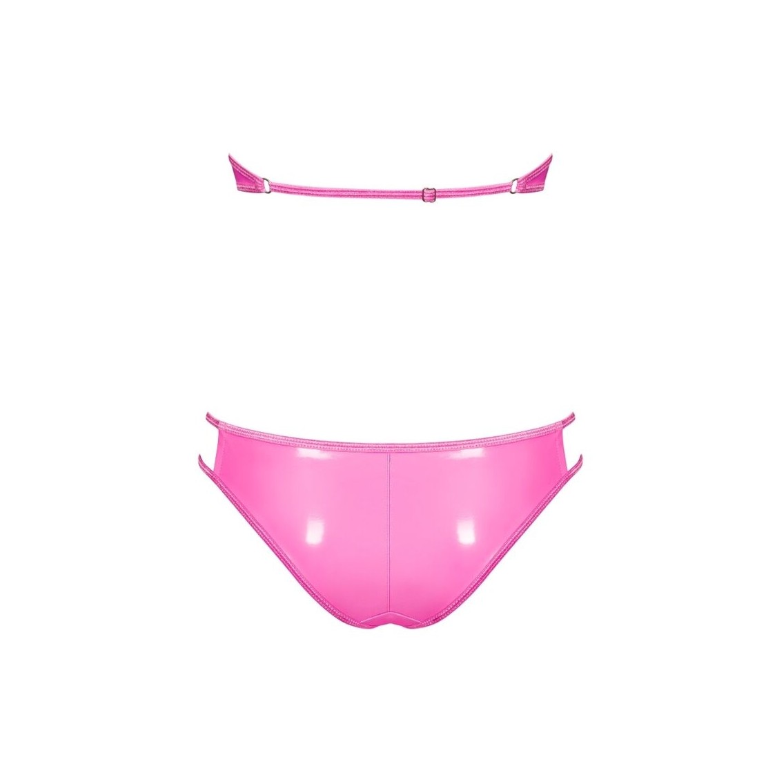 COSTUME DA BAGNO SEXY DONNA ROSA IN PVC LOLLYPOP