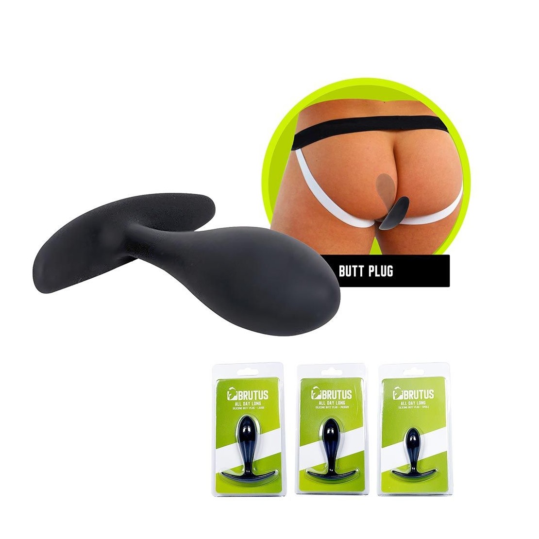 TAPPO ANALE IN SILICONE SEX TOY BRUTUS VARIE...