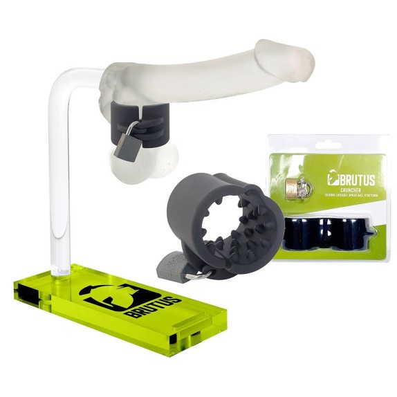 BALL STRETCHER IN SILICONE SEX TOY CRUNCHER BRUTUS