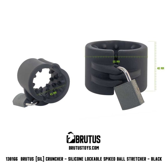 BALL STRETCHER IN SILICONE SEX TOY CRUNCHER BRUTUS