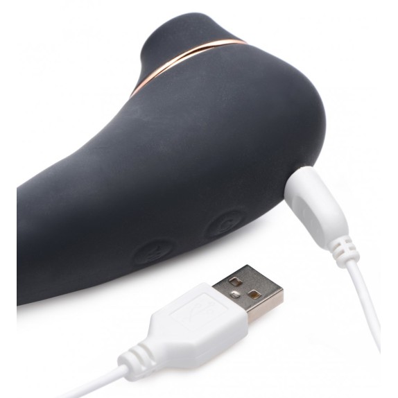 VIBRATORE DOPPIO CON SUCCHIA CLITORIDE SEX TOY SHEGASM 7X POSE