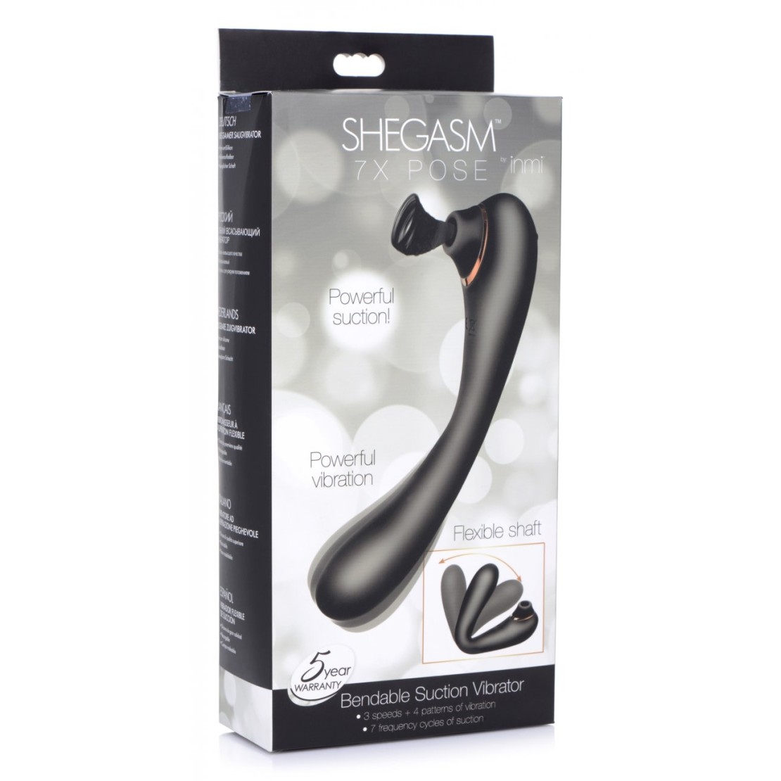 VIBRATORE DOPPIO CON SUCCHIA CLITORIDE SEX TOY...