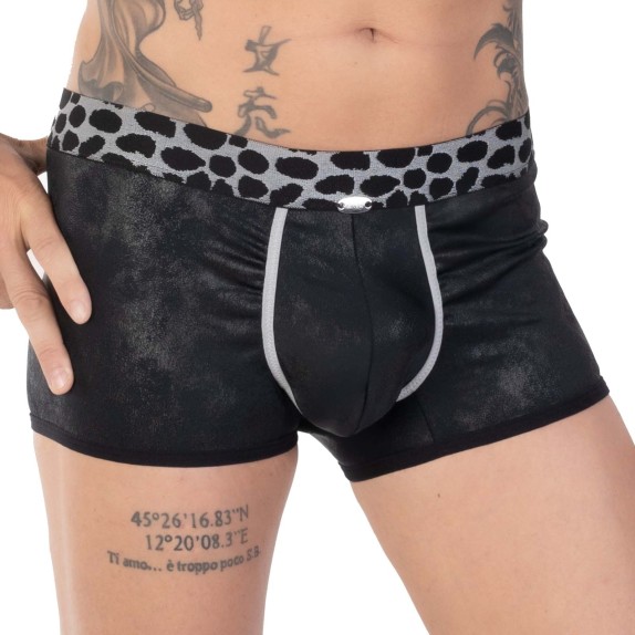 BOXER SEXY PER UOMO EFFETTO PUSH UP CON ELASTICO MACULATO
