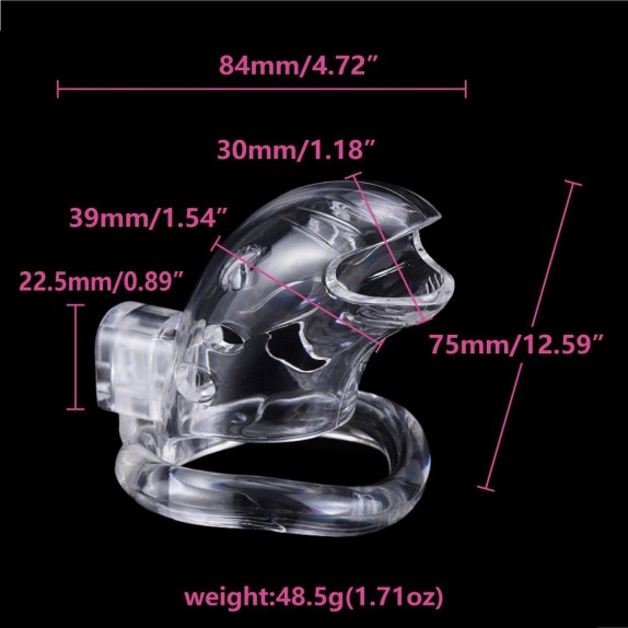 GABBIA-CINTURA DI CASTITA' PER UOMO SEX TOY SHARK CAGE