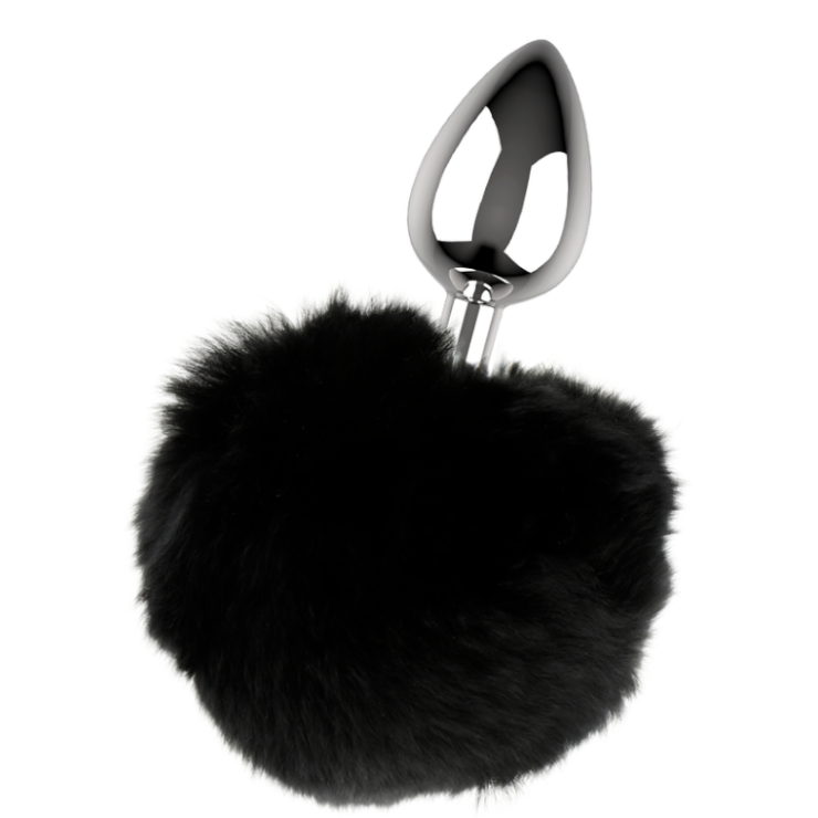 PLUG ANALE IN METALLO CON PON PON SEX TOY COQUETTE 2