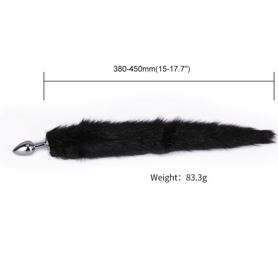 PLUG ANALE PICCOLO IN ACCIAO CON CODA SEX TOY FOX TAIL